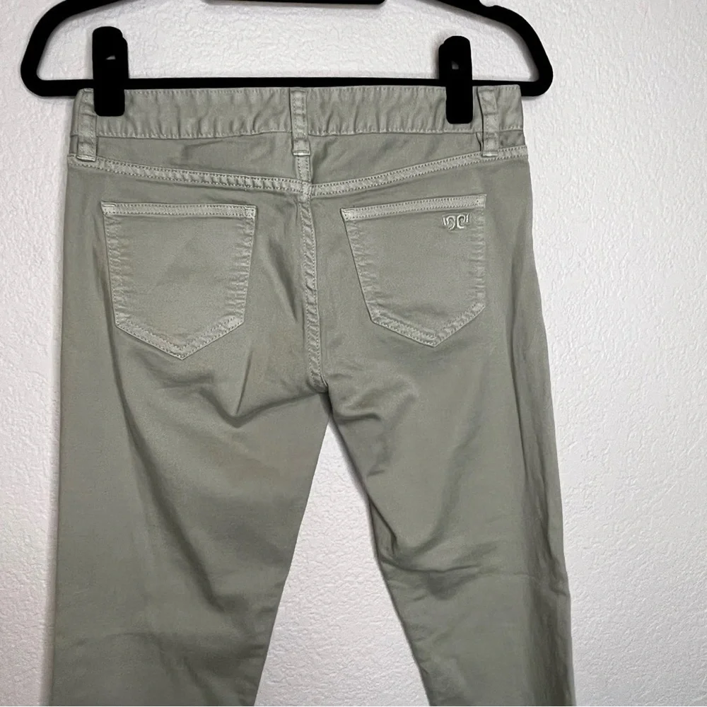 Tory Burch Alexa Cropped Skinny Jeans in Green Size 26